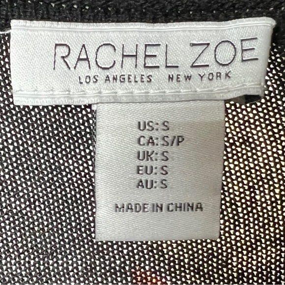 Rachel Zoe [Small] Basketball LOVE Cashmere-blend Black Sweater - EUC - Picture 2 of 6
